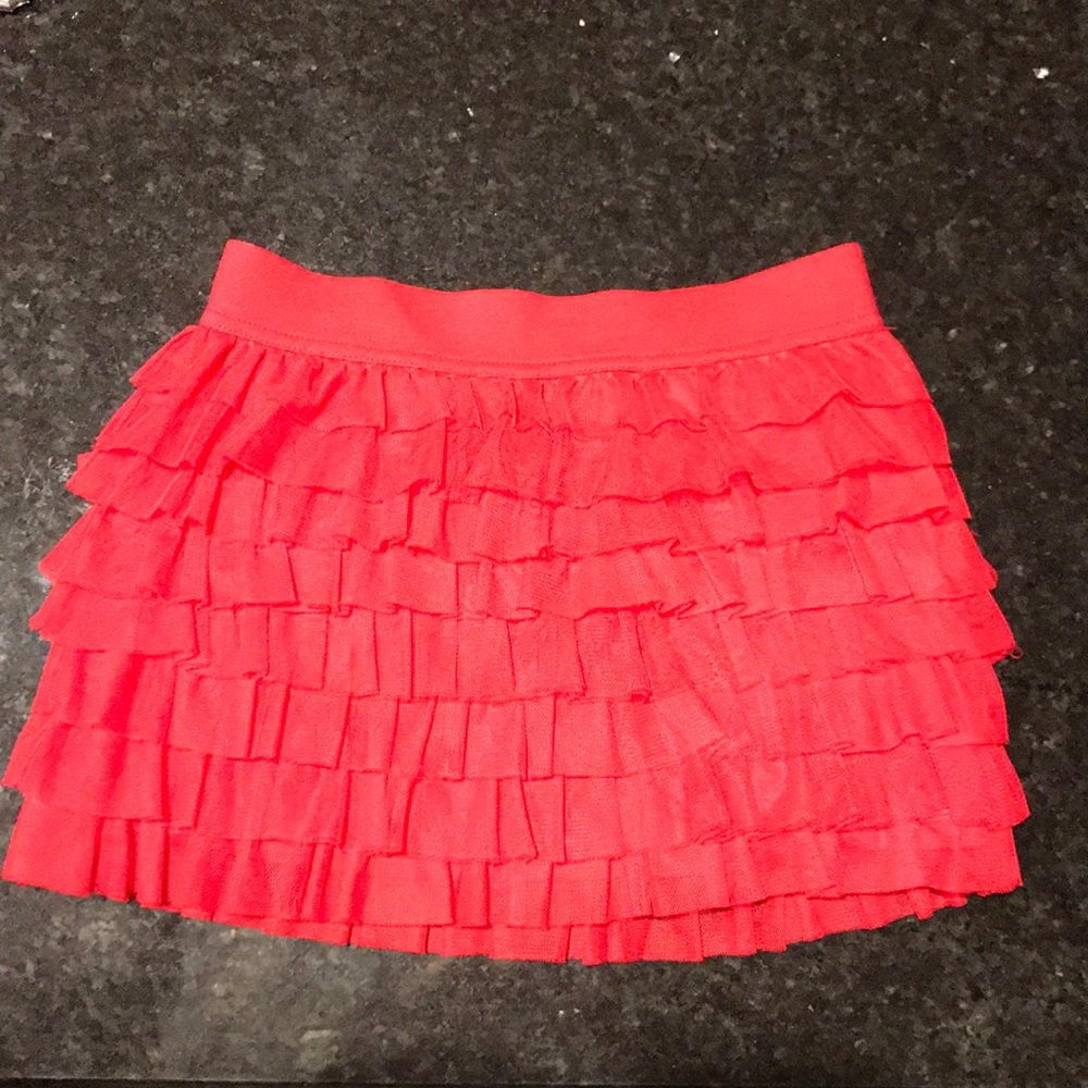 Red ruffled girl’s Circo skirt